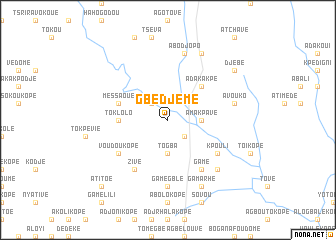 map of Gbedjémé