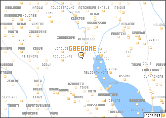 map of Gbégamé