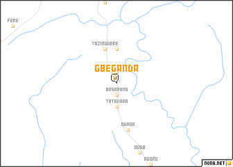 map of Gbéganda