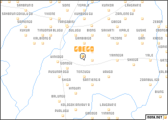 map of Gbego