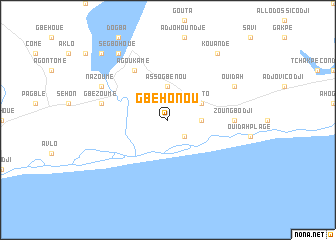 map of Gbéhonou