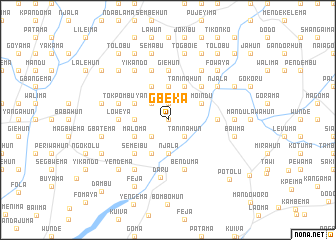 map of Gbeka