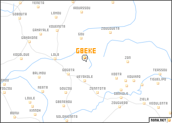 map of Gbéké