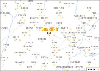 map of Gbekohn