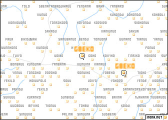 map of Gbeko