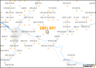 map of Gbelany