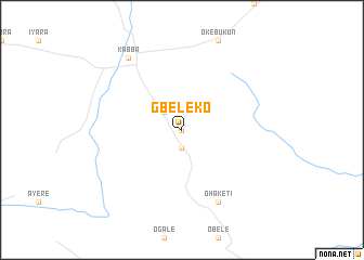 map of Gbeleko