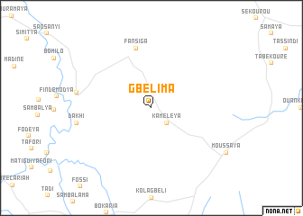 map of Gbélima