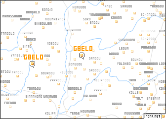 map of Gbèlo