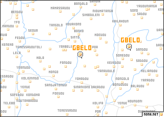 map of Gbèlo