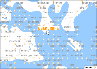 map of Gbemokofe