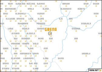 map of Gbena