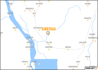 map of Gbendu