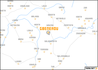 map of Gbénémou
