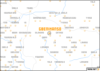map of Gbénimanso