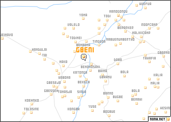 map of Gbeni