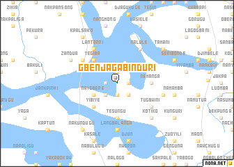 map of Gbenjaga-Binduri