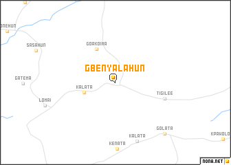 map of Gbenyalahun