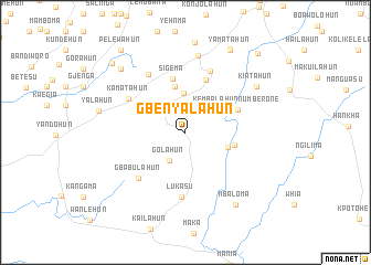 map of Gbenyalahun