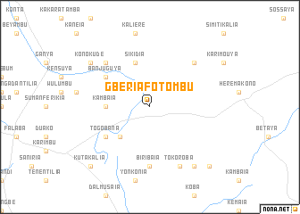 map of Gberia Fotombu