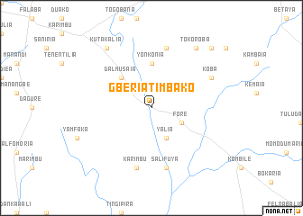map of Gberia Timbako