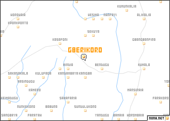 map of Gberikoro