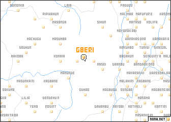 map of Gberi
