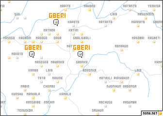 map of Gberi