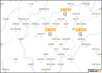 map of Gberi