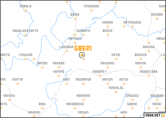 map of Gberi