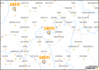 map of Gberi