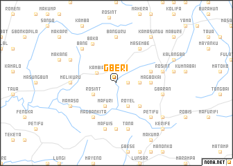 map of Gberi