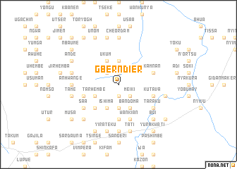 map of Gberndier