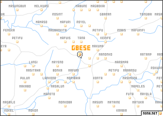 map of Gbese