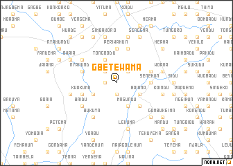 map of Gbetewama
