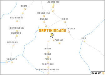 map of Gbétihindjou