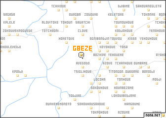 map of Gbézé