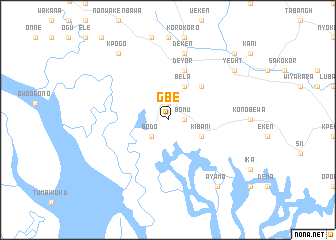 map of Gbe