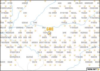 map of Gbe