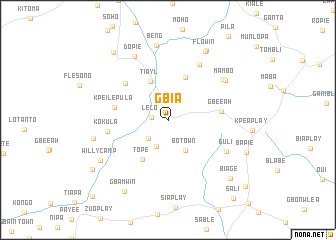 map of Gbia