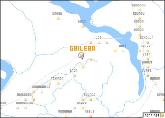 map of Gbileba