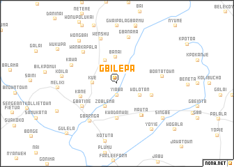 map of Gbilepa