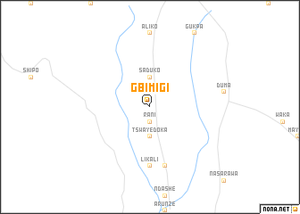 map of Gbimigi