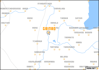 map of Gbinba