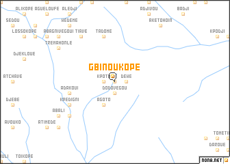 map of Gbinoukopé