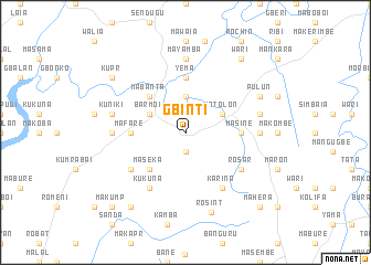 map of Gbinti