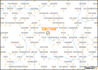 map of Gbitima