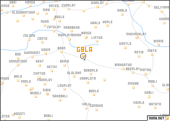 map of Gbla