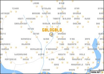 map of Gblogblo