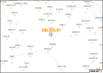 map of Gbloulay